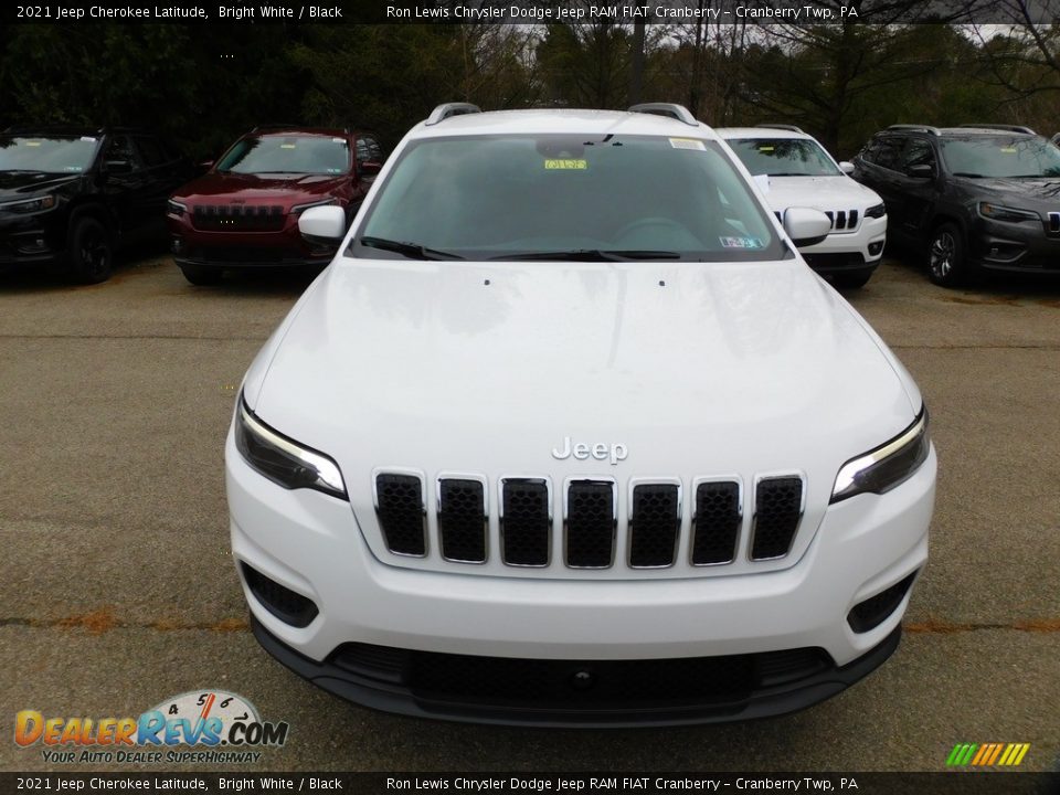 2021 Jeep Cherokee Latitude Bright White / Black Photo #2