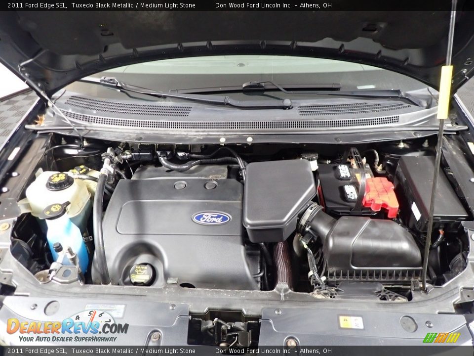 2011 Ford Edge SEL Tuxedo Black Metallic / Medium Light Stone Photo #6