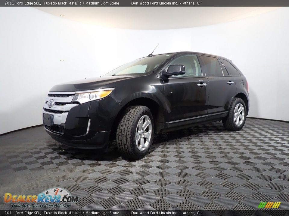 2011 Ford Edge SEL Tuxedo Black Metallic / Medium Light Stone Photo #7