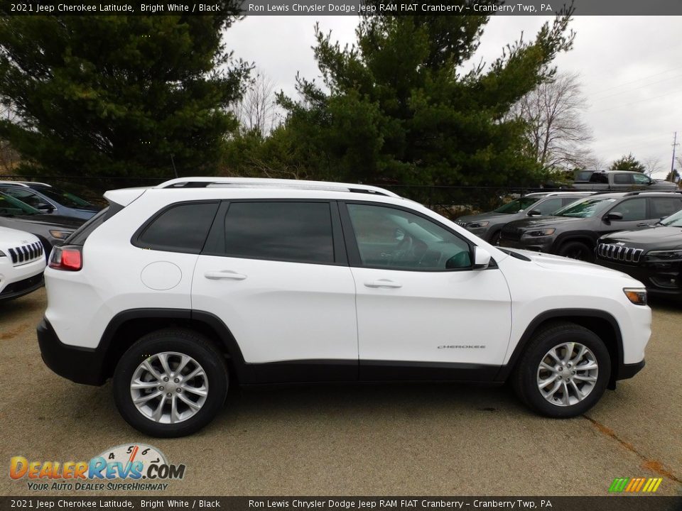 2021 Jeep Cherokee Latitude Bright White / Black Photo #4