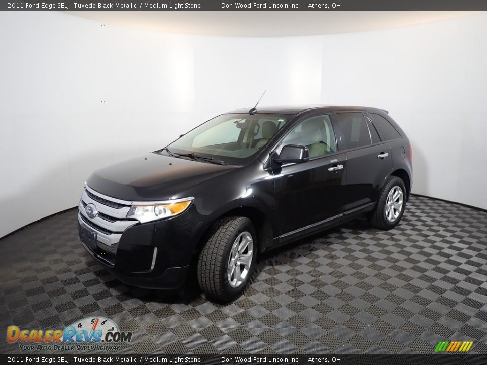 2011 Ford Edge SEL Tuxedo Black Metallic / Medium Light Stone Photo #8