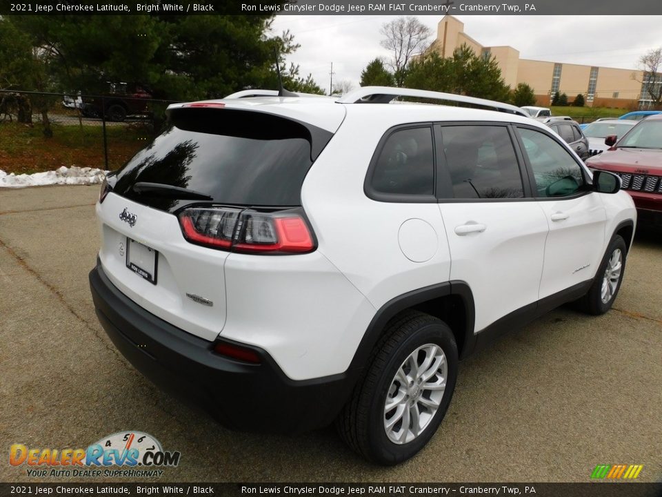 2021 Jeep Cherokee Latitude Bright White / Black Photo #5