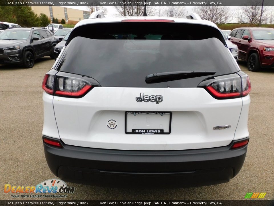 2021 Jeep Cherokee Latitude Bright White / Black Photo #6