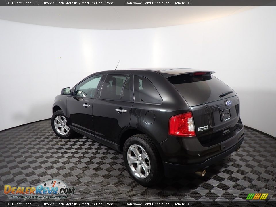 2011 Ford Edge SEL Tuxedo Black Metallic / Medium Light Stone Photo #11