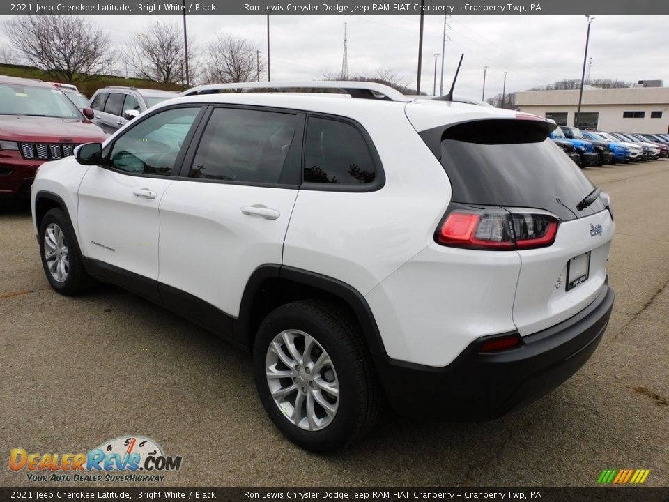 2021 Jeep Cherokee Latitude Bright White / Black Photo #8