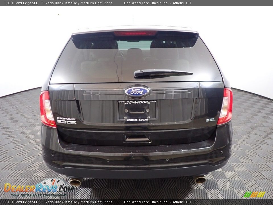 2011 Ford Edge SEL Tuxedo Black Metallic / Medium Light Stone Photo #12