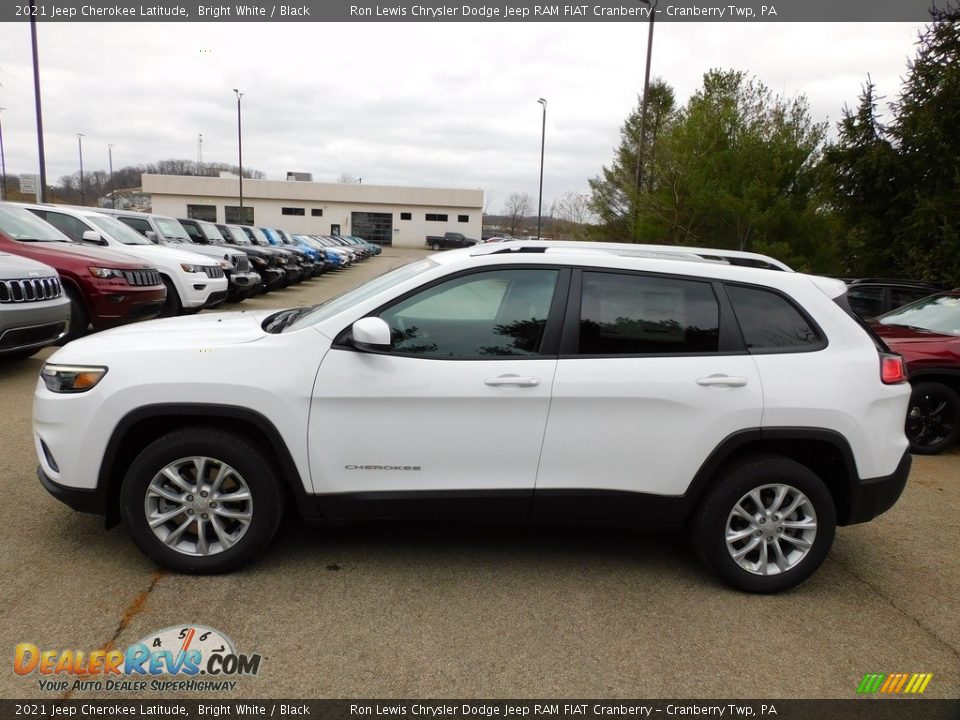 2021 Jeep Cherokee Latitude Bright White / Black Photo #9