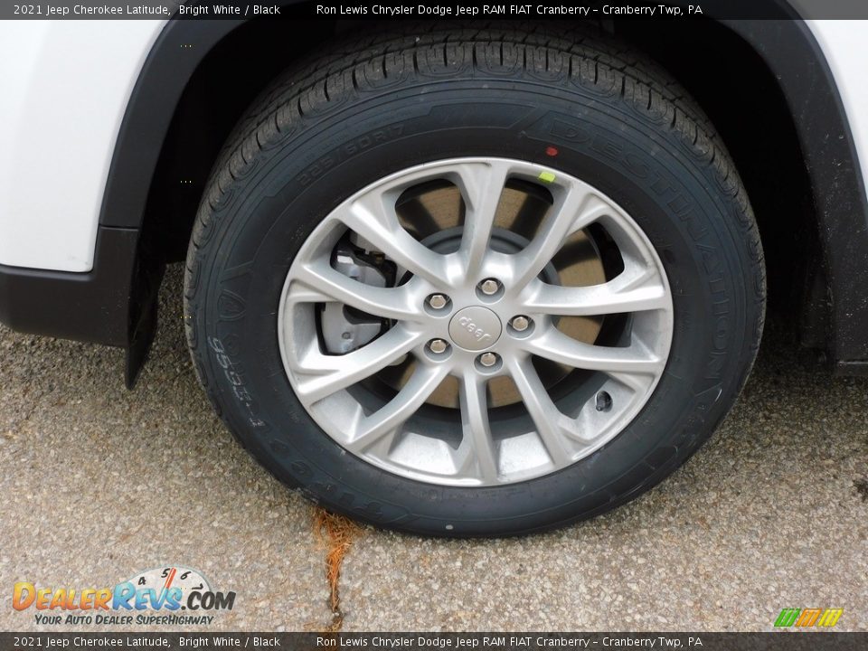 2021 Jeep Cherokee Latitude Bright White / Black Photo #10