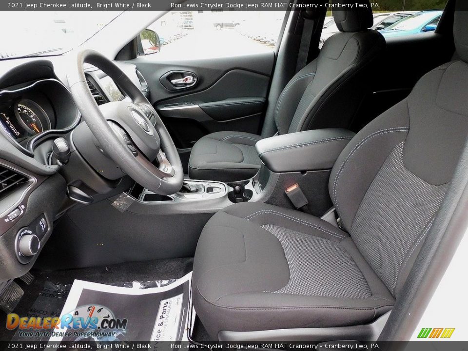 2021 Jeep Cherokee Latitude Bright White / Black Photo #11