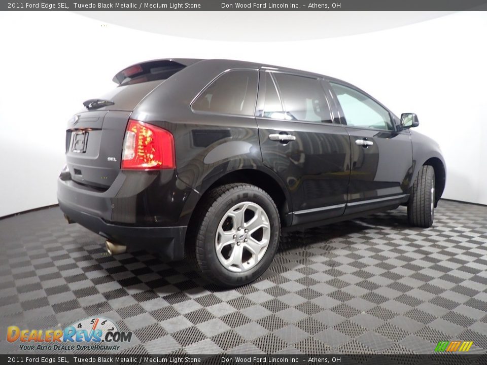 2011 Ford Edge SEL Tuxedo Black Metallic / Medium Light Stone Photo #15