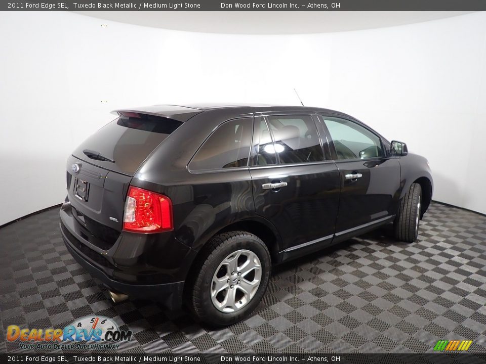 2011 Ford Edge SEL Tuxedo Black Metallic / Medium Light Stone Photo #16