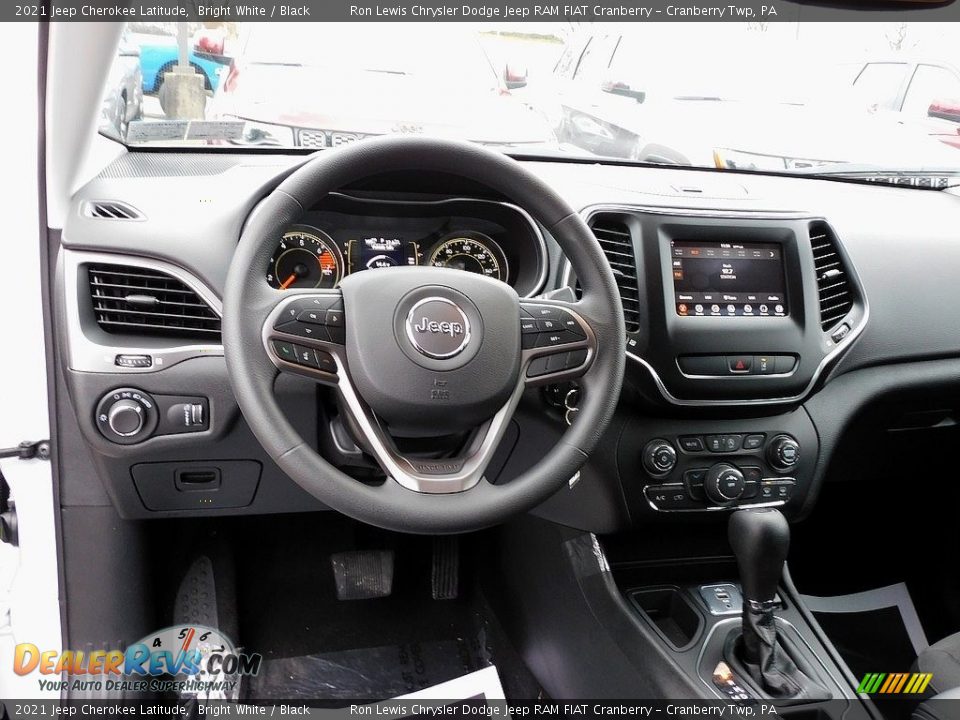 2021 Jeep Cherokee Latitude Bright White / Black Photo #13