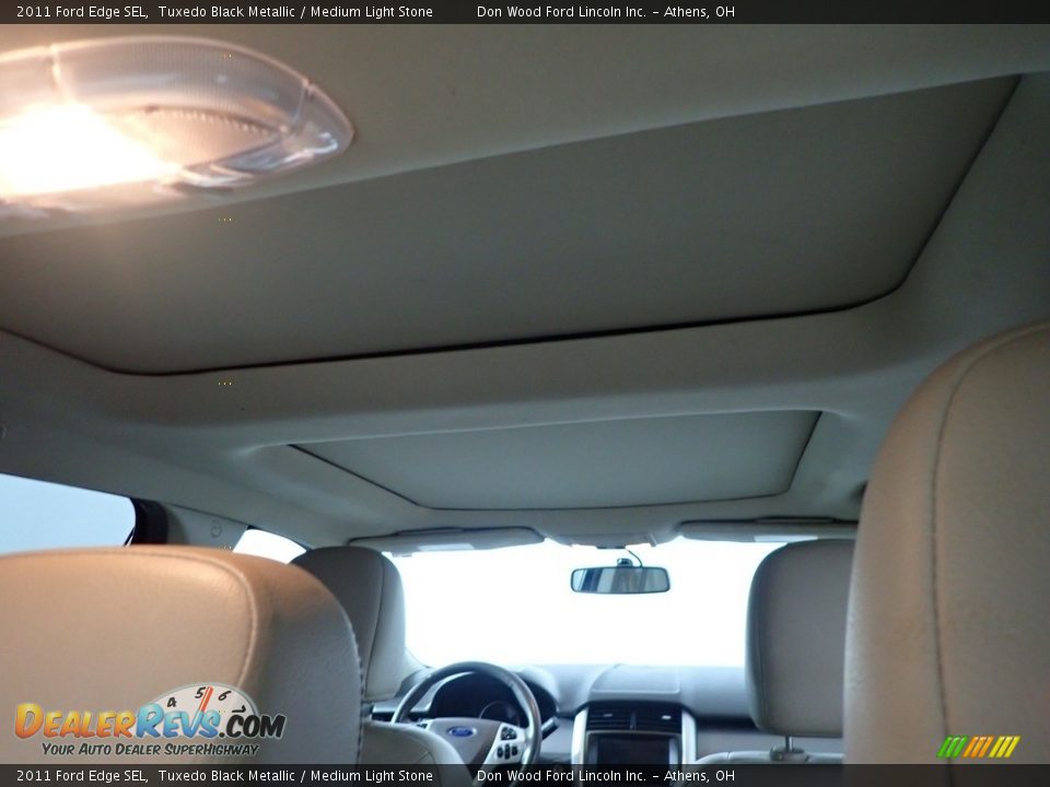 2011 Ford Edge SEL Tuxedo Black Metallic / Medium Light Stone Photo #19
