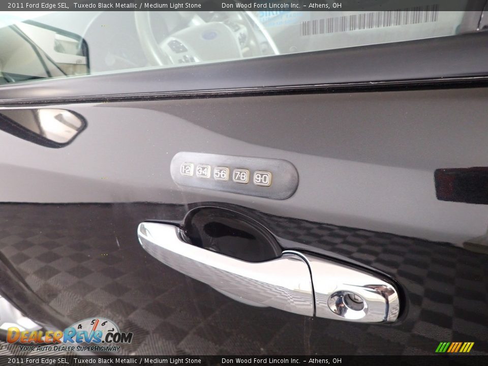 2011 Ford Edge SEL Tuxedo Black Metallic / Medium Light Stone Photo #20