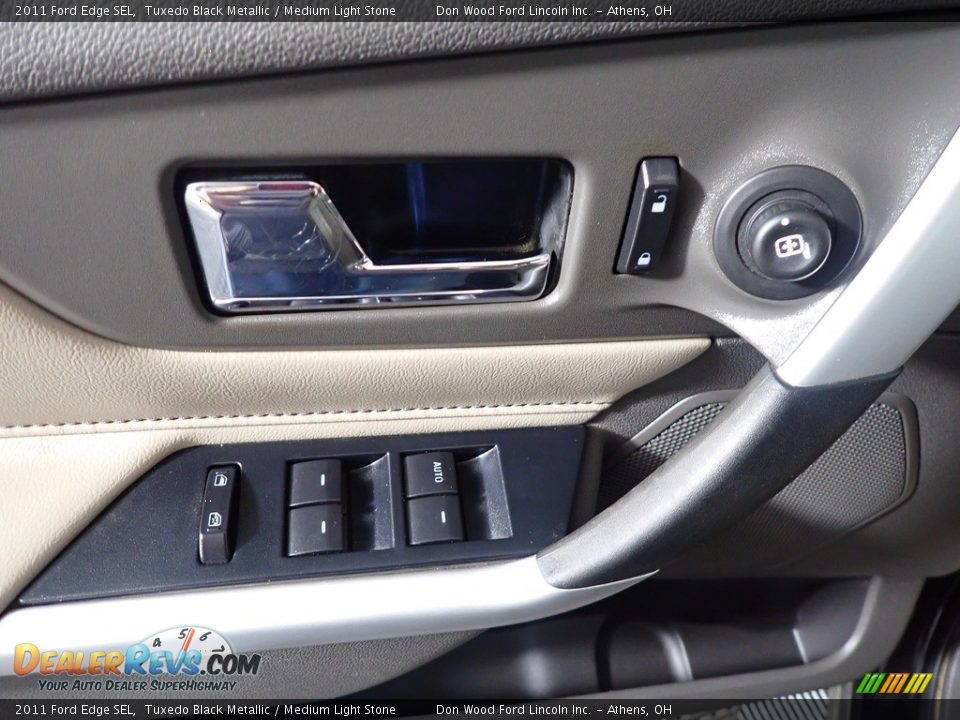 2011 Ford Edge SEL Tuxedo Black Metallic / Medium Light Stone Photo #22