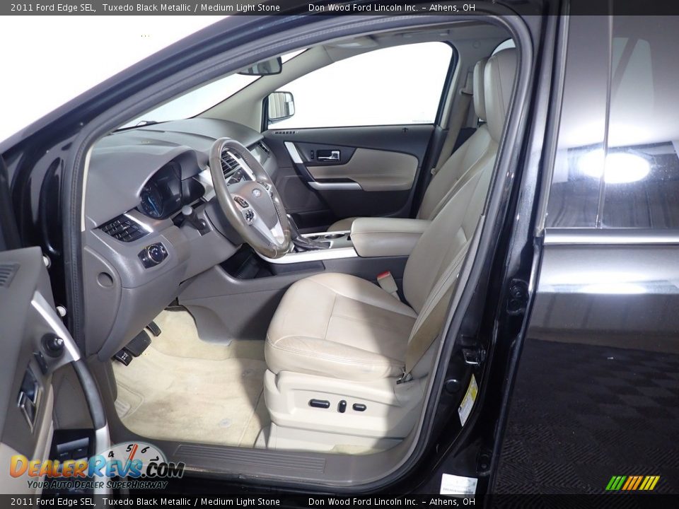 2011 Ford Edge SEL Tuxedo Black Metallic / Medium Light Stone Photo #23