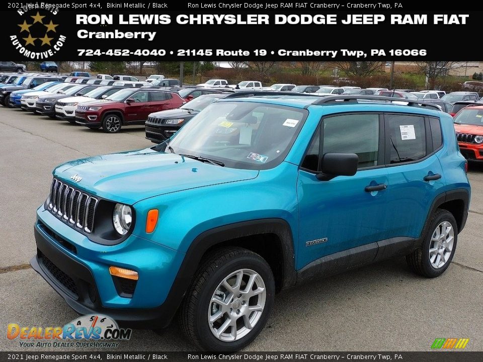 2021 Jeep Renegade Sport 4x4 Bikini Metallic / Black Photo #1