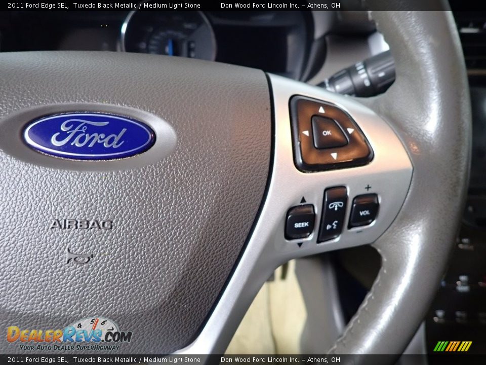 2011 Ford Edge SEL Tuxedo Black Metallic / Medium Light Stone Photo #29