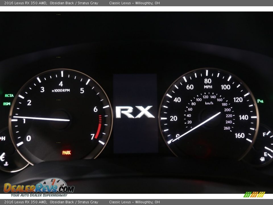 2016 Lexus RX 350 AWD Gauges Photo #10