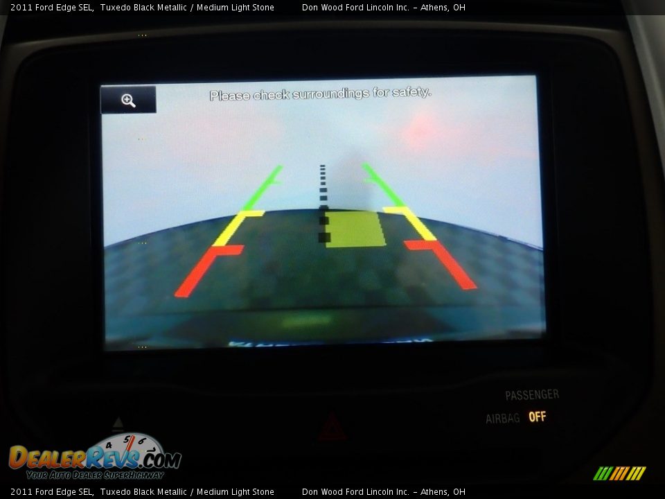 2011 Ford Edge SEL Tuxedo Black Metallic / Medium Light Stone Photo #33
