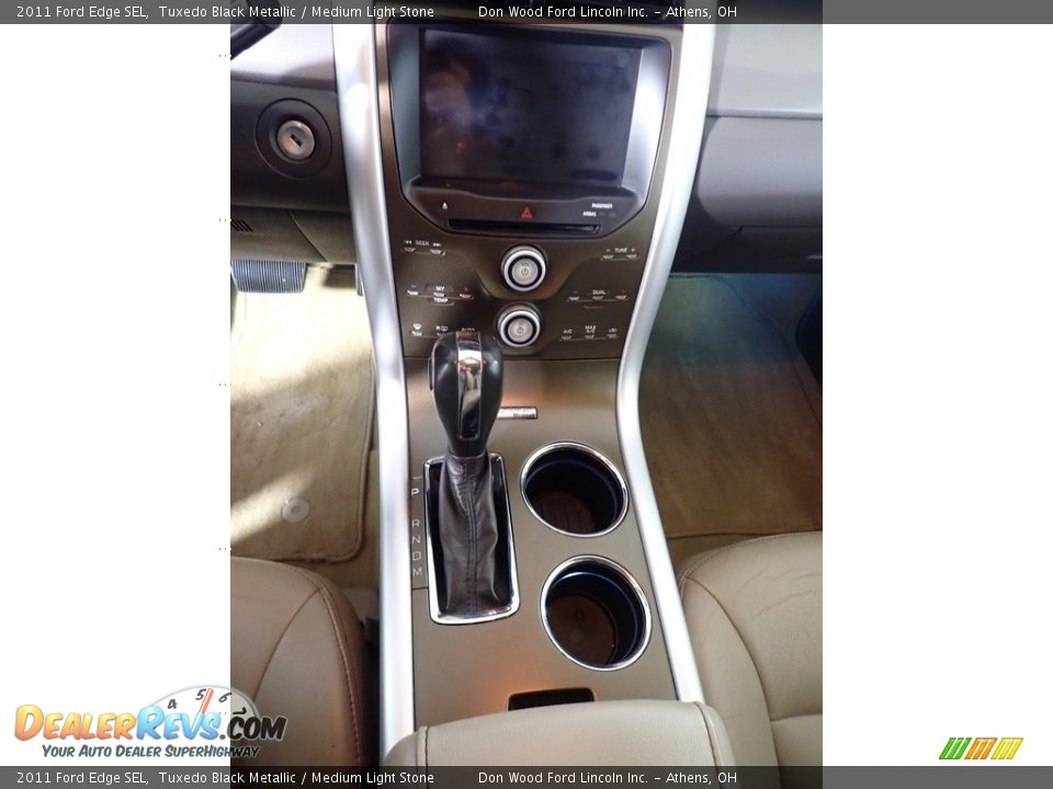 2011 Ford Edge SEL Tuxedo Black Metallic / Medium Light Stone Photo #34