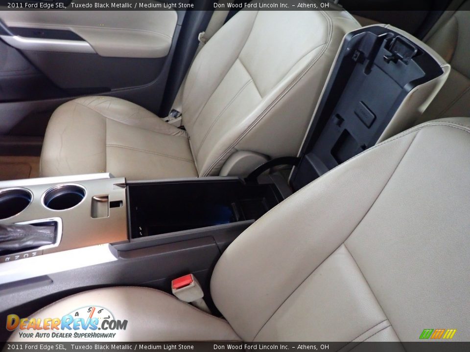2011 Ford Edge SEL Tuxedo Black Metallic / Medium Light Stone Photo #35