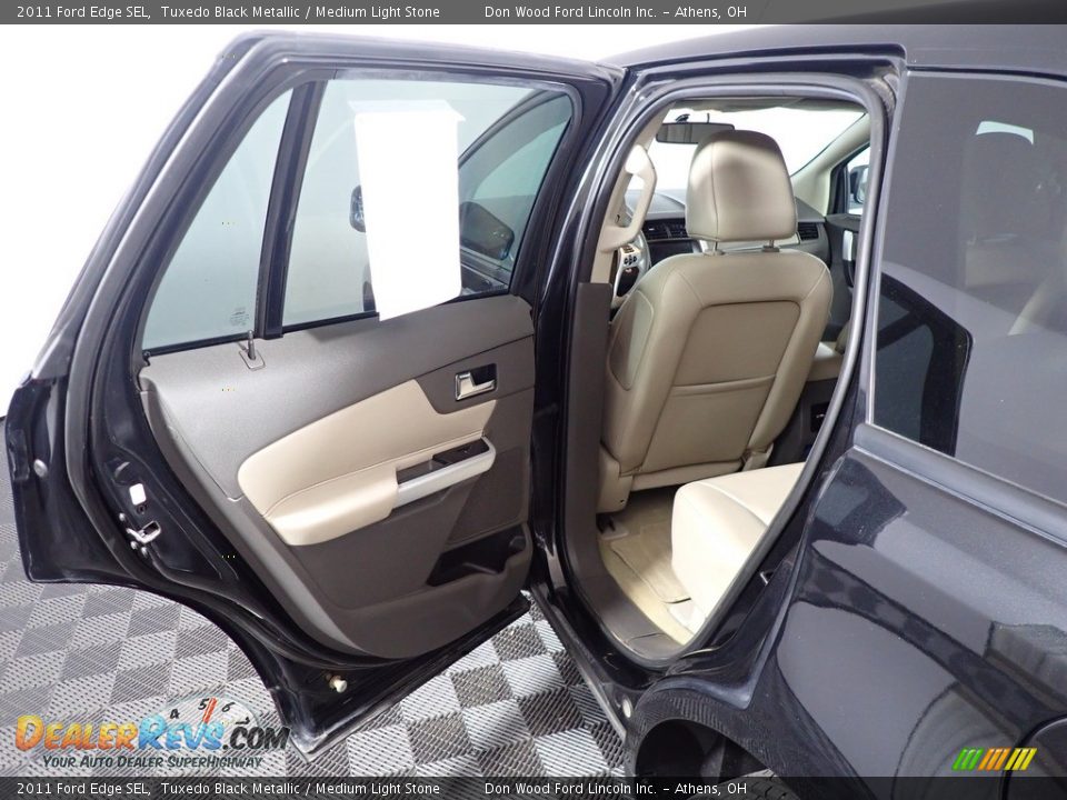 2011 Ford Edge SEL Tuxedo Black Metallic / Medium Light Stone Photo #36