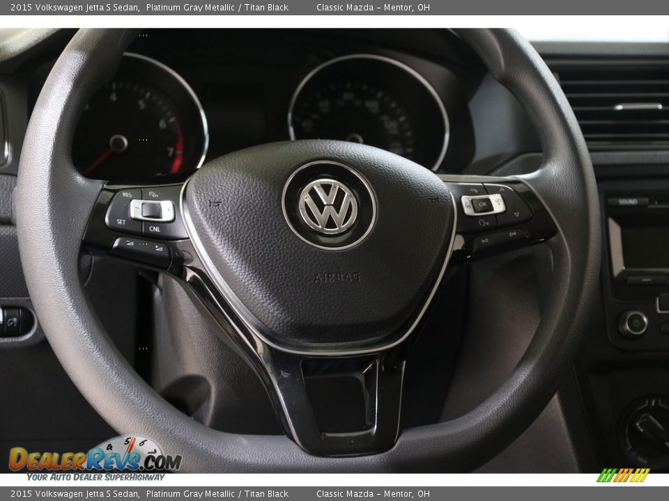 2015 Volkswagen Jetta S Sedan Steering Wheel Photo #7