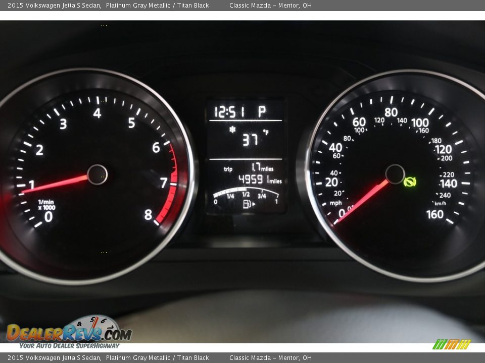 2015 Volkswagen Jetta S Sedan Gauges Photo #8