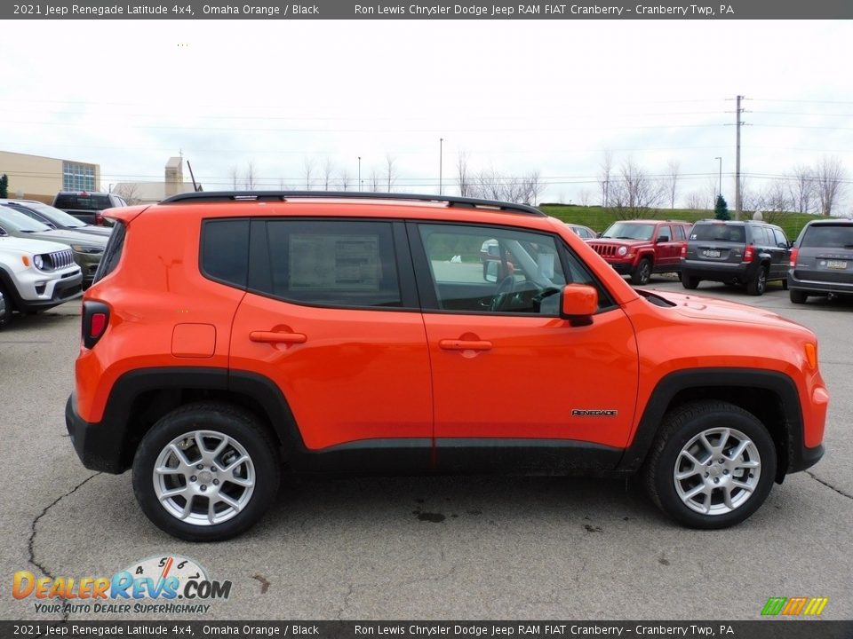 2021 Jeep Renegade Latitude 4x4 Omaha Orange / Black Photo #4