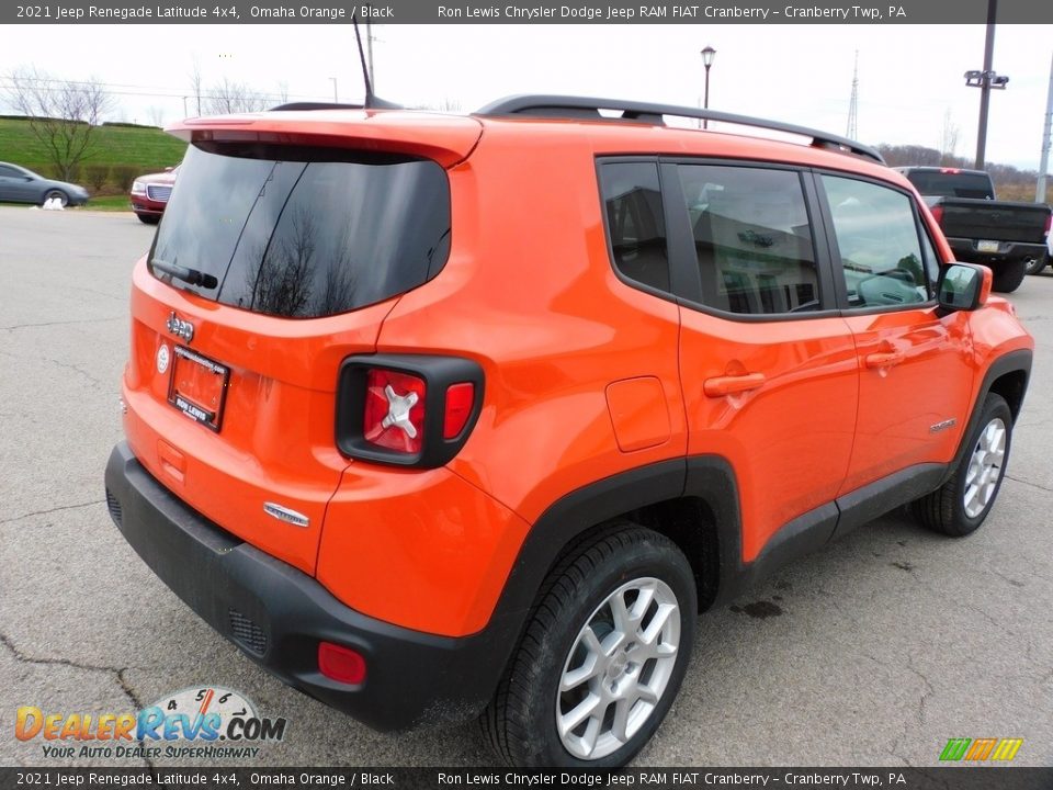 2021 Jeep Renegade Latitude 4x4 Omaha Orange / Black Photo #5