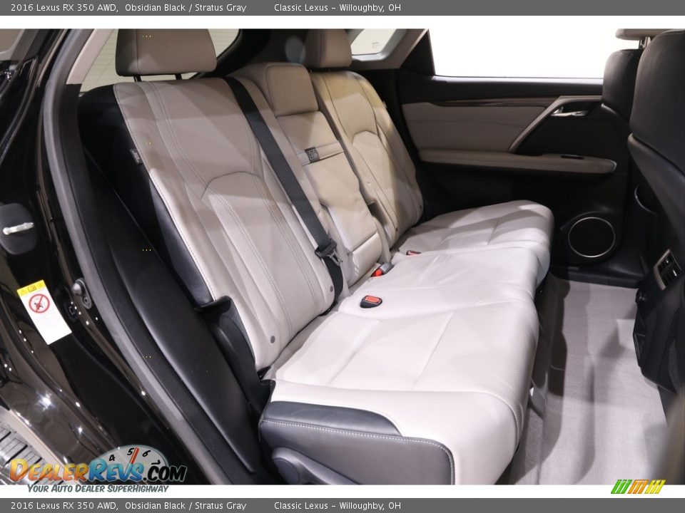 Rear Seat of 2016 Lexus RX 350 AWD Photo #31