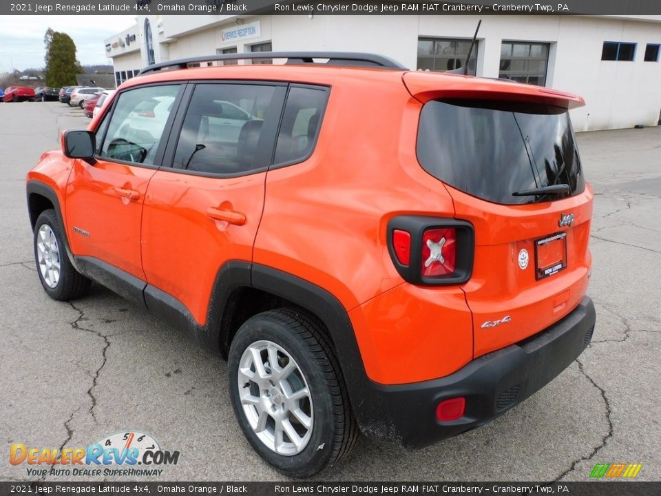 2021 Jeep Renegade Latitude 4x4 Omaha Orange / Black Photo #8