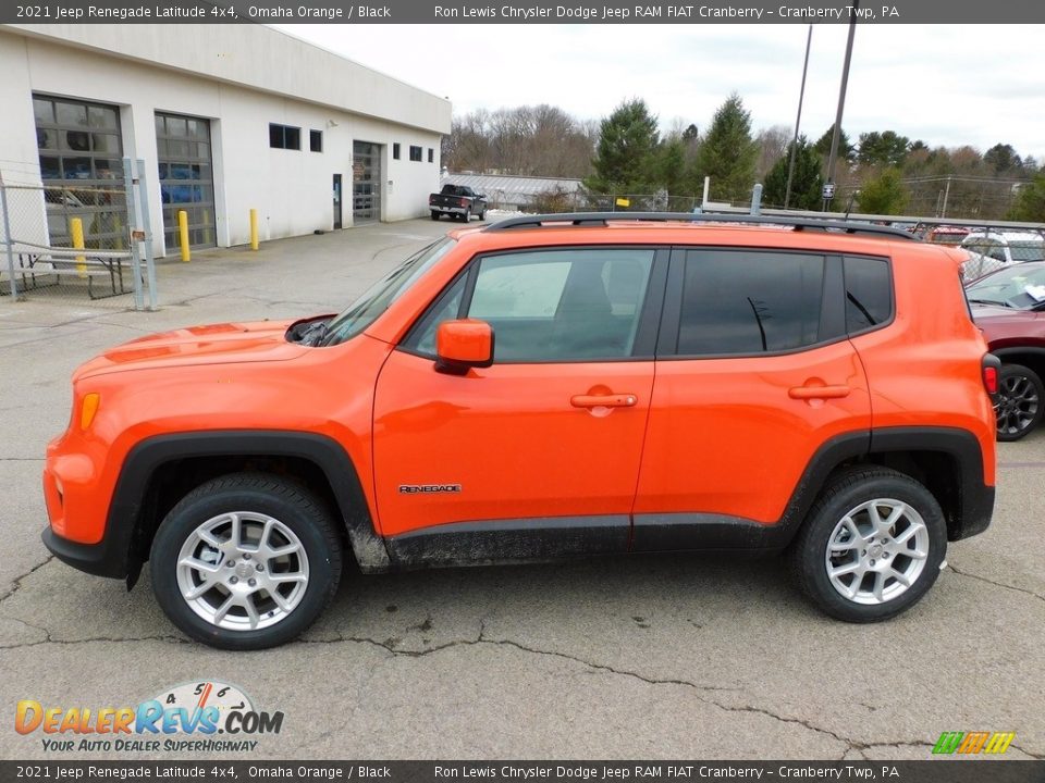 2021 Jeep Renegade Latitude 4x4 Omaha Orange / Black Photo #9