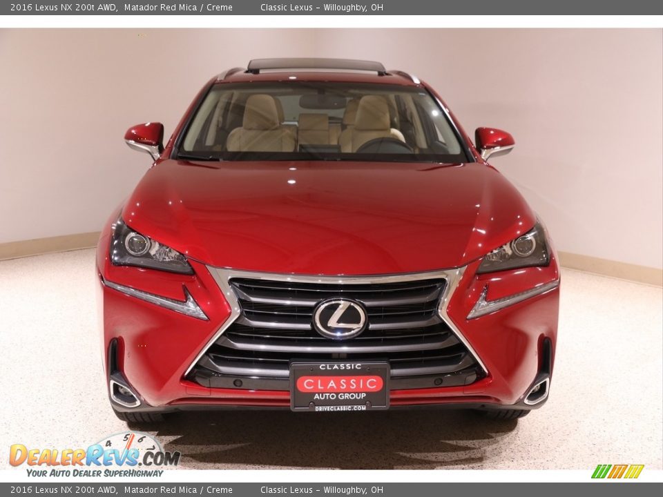 2016 Lexus NX 200t AWD Matador Red Mica / Creme Photo #2