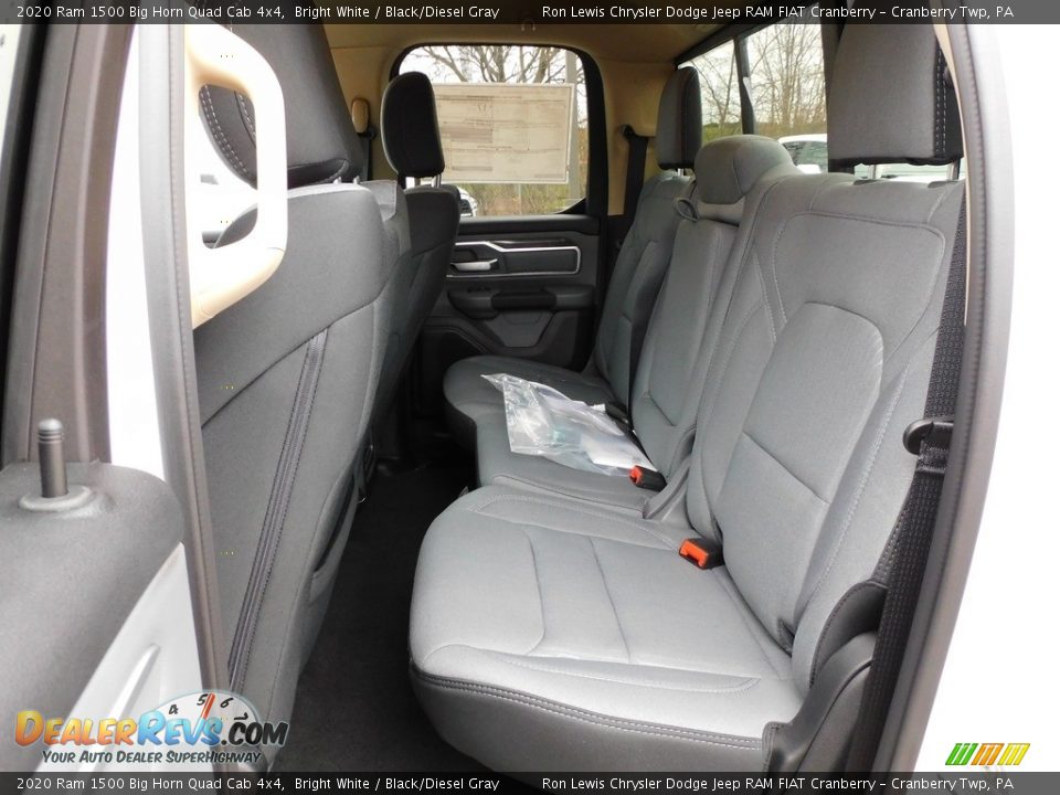 2020 Ram 1500 Big Horn Quad Cab 4x4 Bright White / Black/Diesel Gray Photo #12