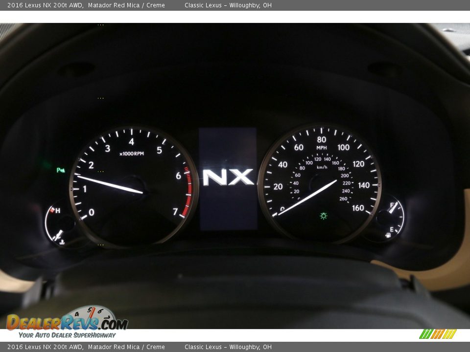 2016 Lexus NX 200t AWD Gauges Photo #11