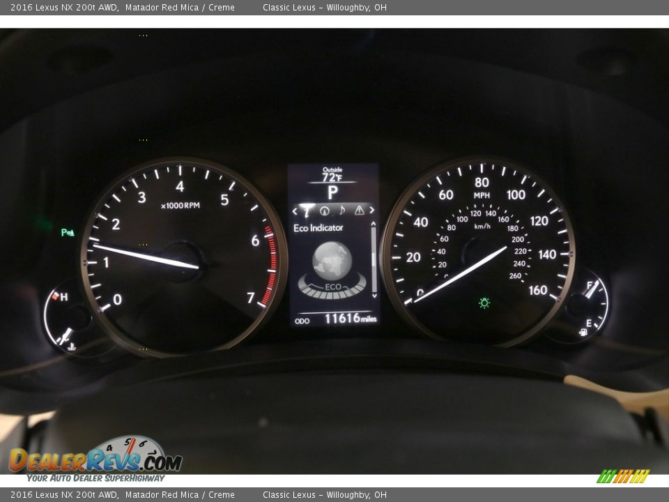 2016 Lexus NX 200t AWD Gauges Photo #12