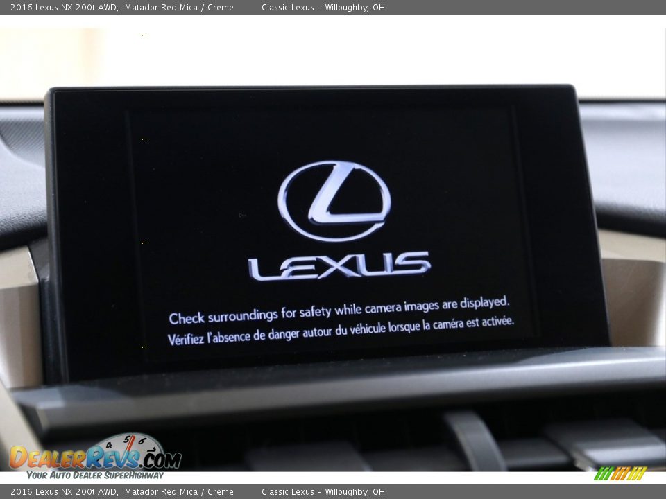 2016 Lexus NX 200t AWD Matador Red Mica / Creme Photo #14