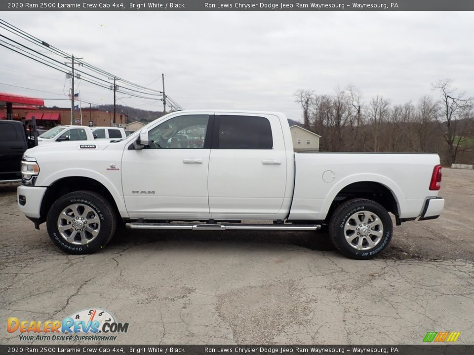 2020 Ram 2500 Laramie Crew Cab 4x4 Bright White / Black Photo #3