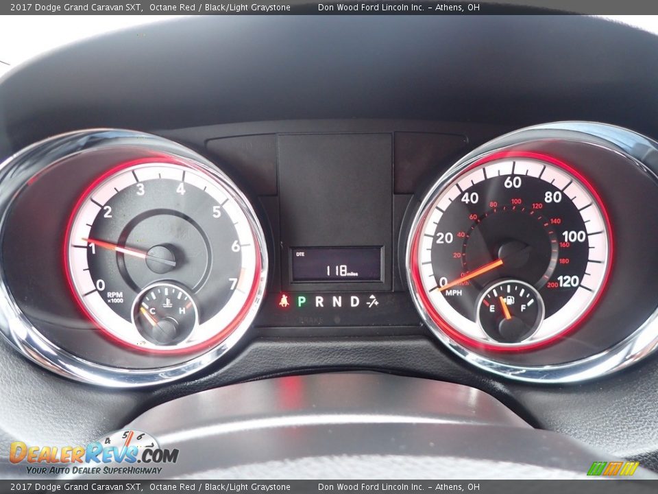 2017 Dodge Grand Caravan SXT Octane Red / Black/Light Graystone Photo #27
