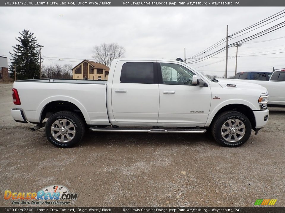 2020 Ram 2500 Laramie Crew Cab 4x4 Bright White / Black Photo #7