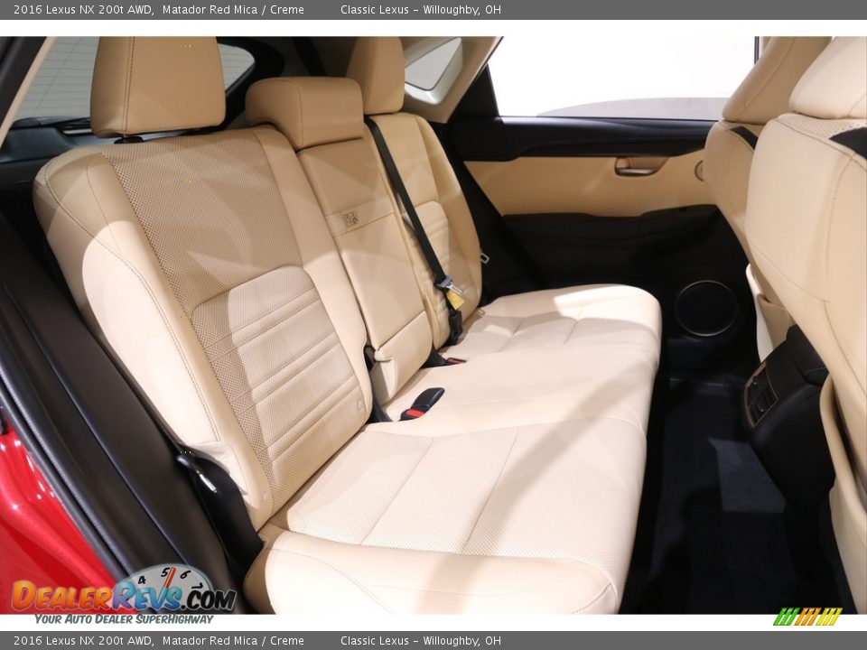 Rear Seat of 2016 Lexus NX 200t AWD Photo #33