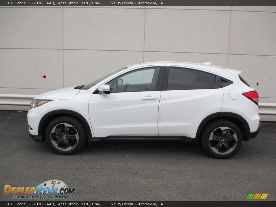 2018 Honda HR-V EX-L AWD White Orchid Pearl / Gray Photo #2