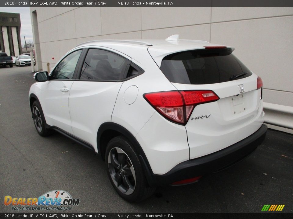 2018 Honda HR-V EX-L AWD White Orchid Pearl / Gray Photo #3