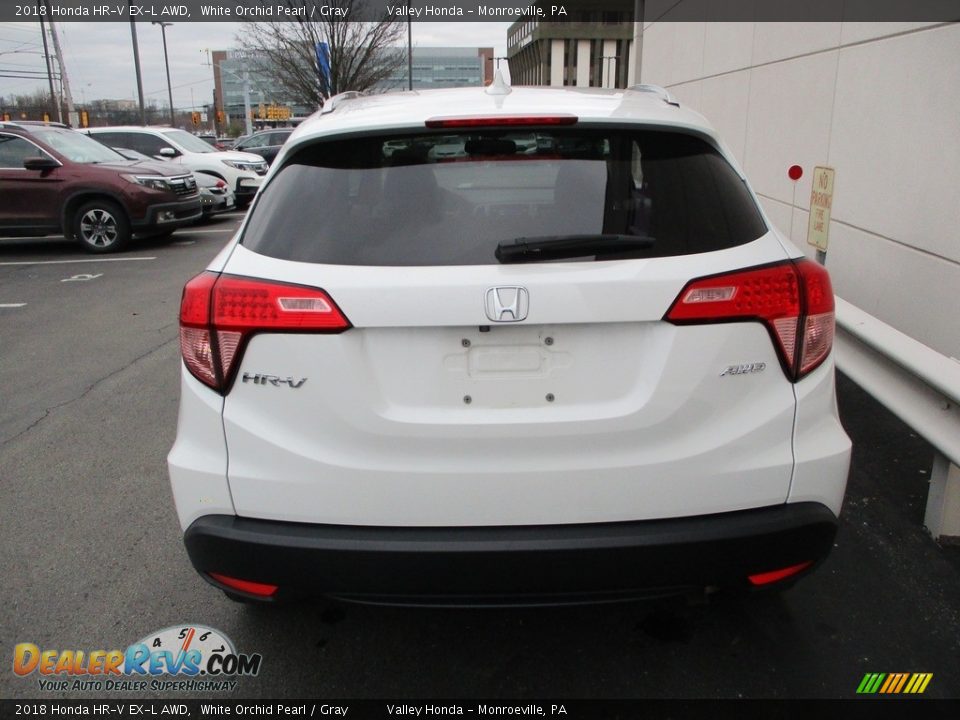 2018 Honda HR-V EX-L AWD White Orchid Pearl / Gray Photo #4