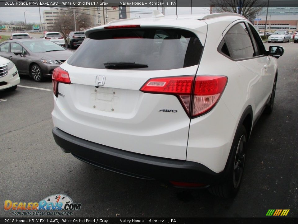 2018 Honda HR-V EX-L AWD White Orchid Pearl / Gray Photo #5