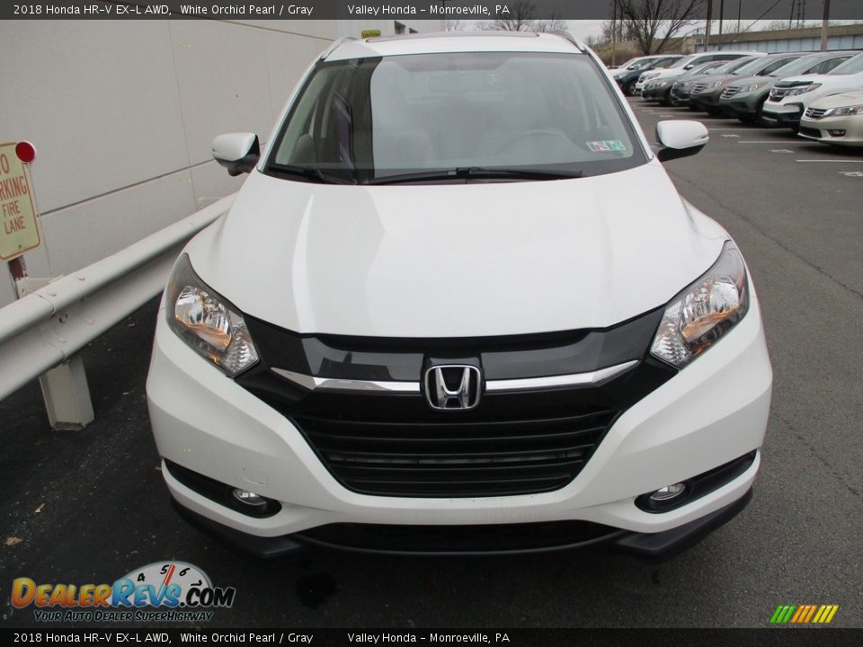 2018 Honda HR-V EX-L AWD White Orchid Pearl / Gray Photo #9