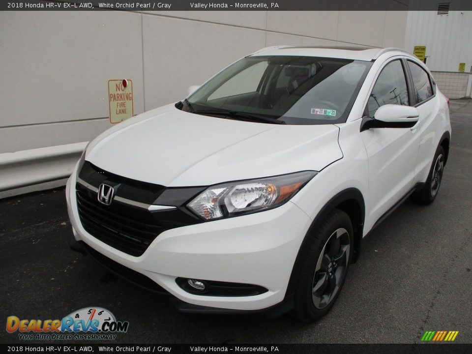 2018 Honda HR-V EX-L AWD White Orchid Pearl / Gray Photo #10