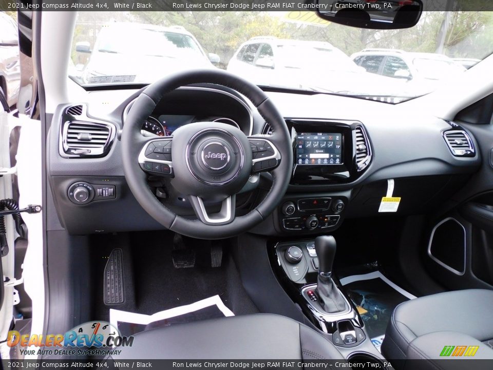 2021 Jeep Compass Altitude 4x4 White / Black Photo #13